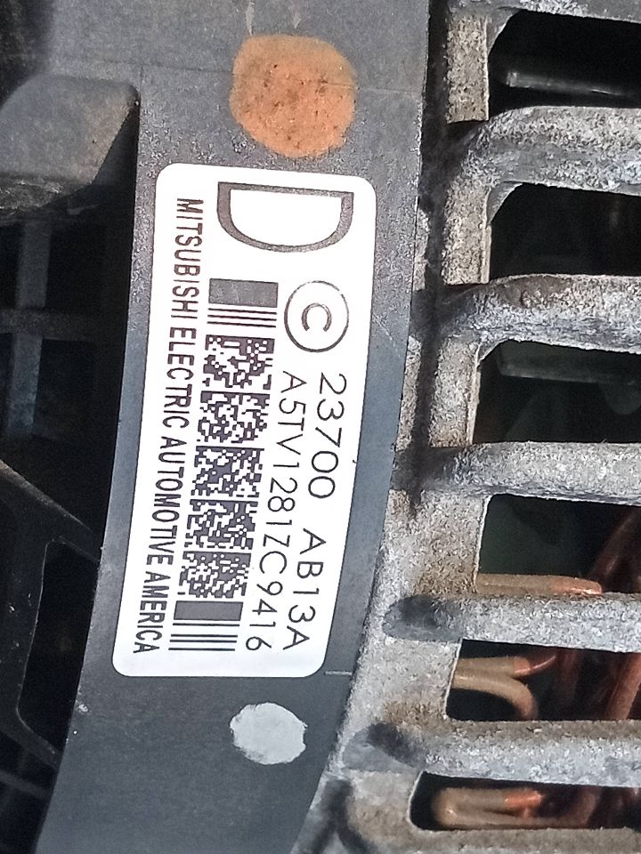 2020 SUBARU LEGACY ALTERNATOR - 125268 — photo 4