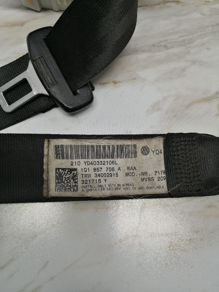 2007 VOLKSWAGEN EOS Seat Belt, Front - 1297 — photo 5