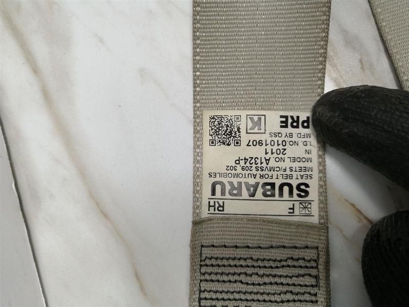 2011 SUBARU LEGACY Seat Belt, Front - 1323 — photo 1