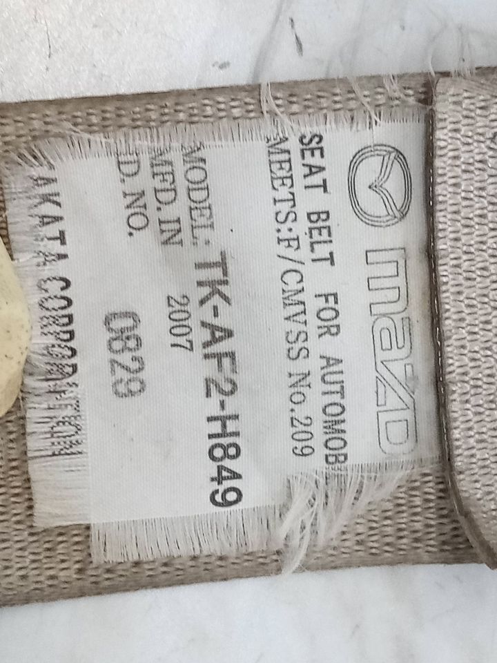 2008 MAZDA CX-7 4cyl Gasoline Turbo 2.3 Seat Belt, Front - 134156 — photo 4