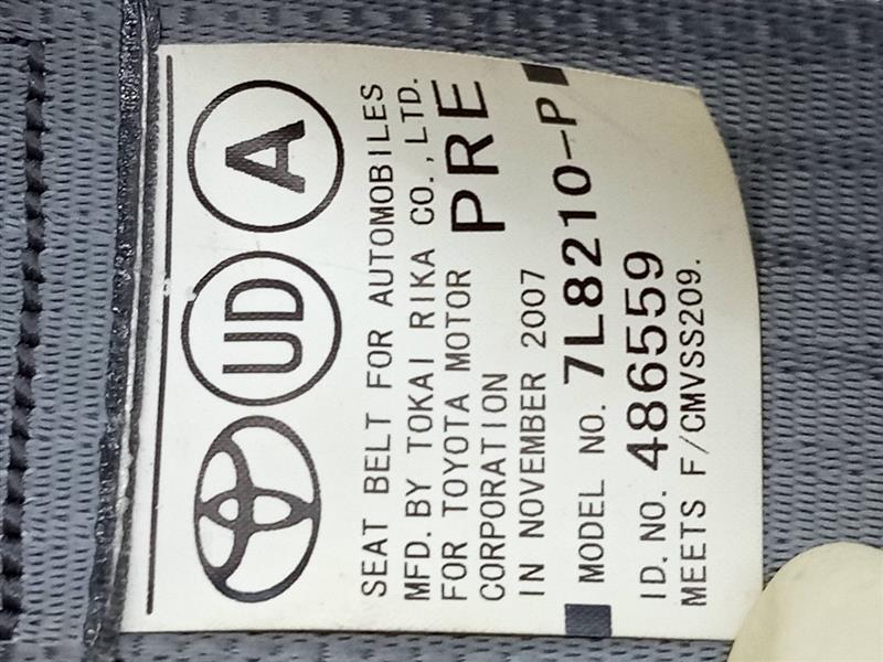2008 TOYOTA PRIUS 4cyl Electric 1.5 Seat Belt, Front - 134248 — photo 2