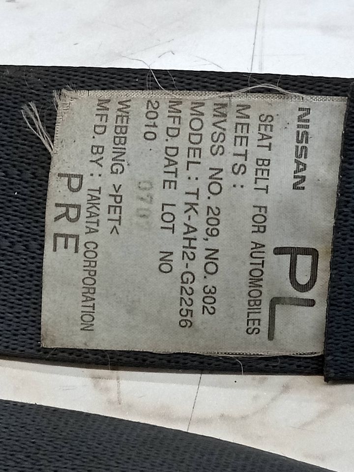2010 NISSAN MURANO 6cyl Gasoline 3.5 Seat Belt, Front - 134828 — photo 2