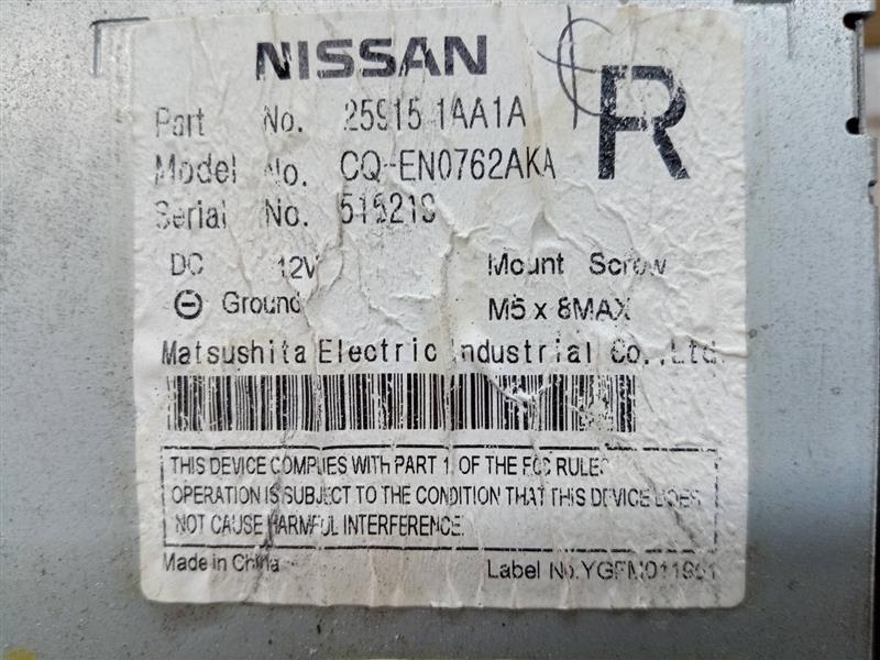 2009 NISSAN MURANO Radio Audio - 136441 — photo 6