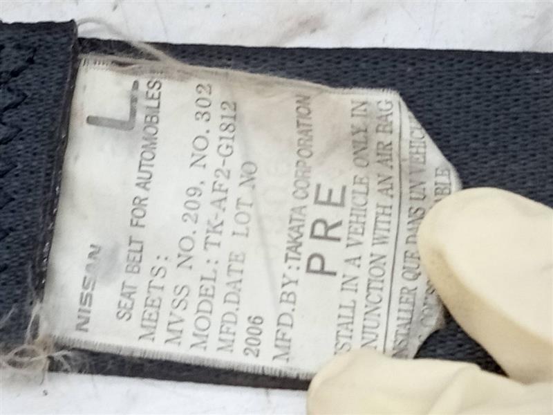 2007 INFINITI FX SERIES Seat Belt, Front - 136583 — photo 3