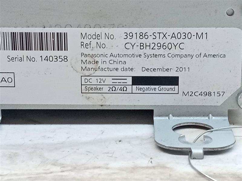 2012 ACURA MDX 3.7L 6cyl Gasoline VVT Radio Audio - 137223 — photo 2
