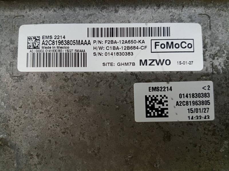 2015 FORD FIESTA 4cyl Gasoline 1.6 Eng/Motor Cont Mod - 138309 — photo 4
