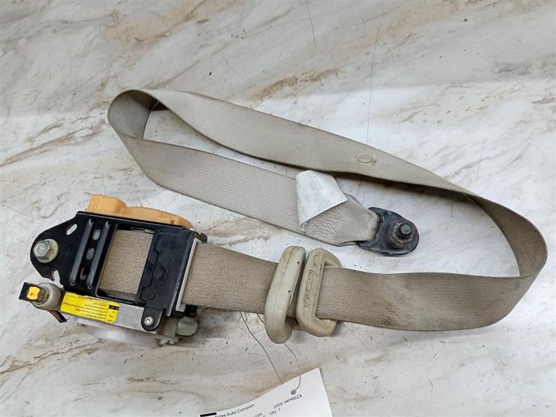 2008 SUBARU IMPREZA 4cyl Gasoline 2.5 Seat Belt, Front - 138746 — photo 1