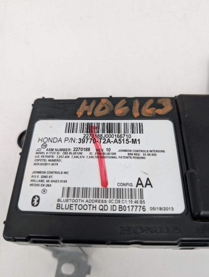 2013 HONDA ACCORD Chassis Cont Mod - 139966 — photo 8