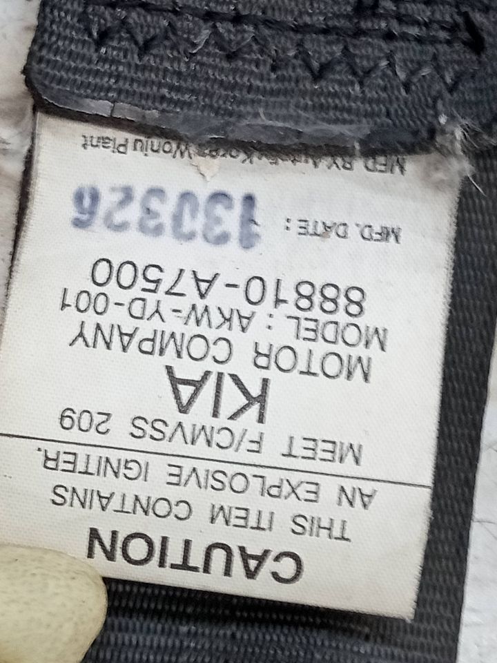 2014 KIA FORTE Seat Belt, Front - 143113 — photo 2