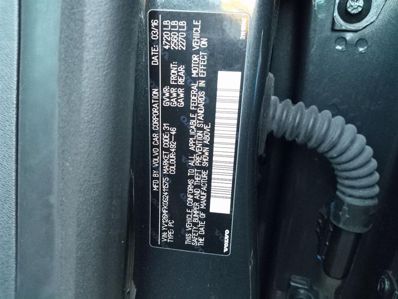 2016 VOLVO S60 4cyl Gasoline Turbo 2.0 ENGINE ASSEMBLY - 144790 — photo 2