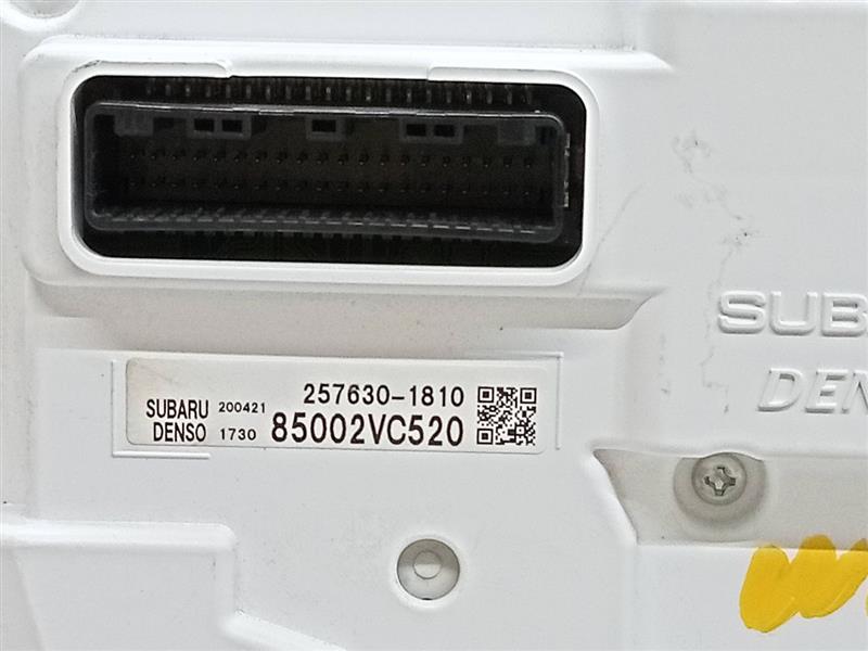 2022 SUBARU WRX Speedo Head/Cluster - 151315 — photo 4