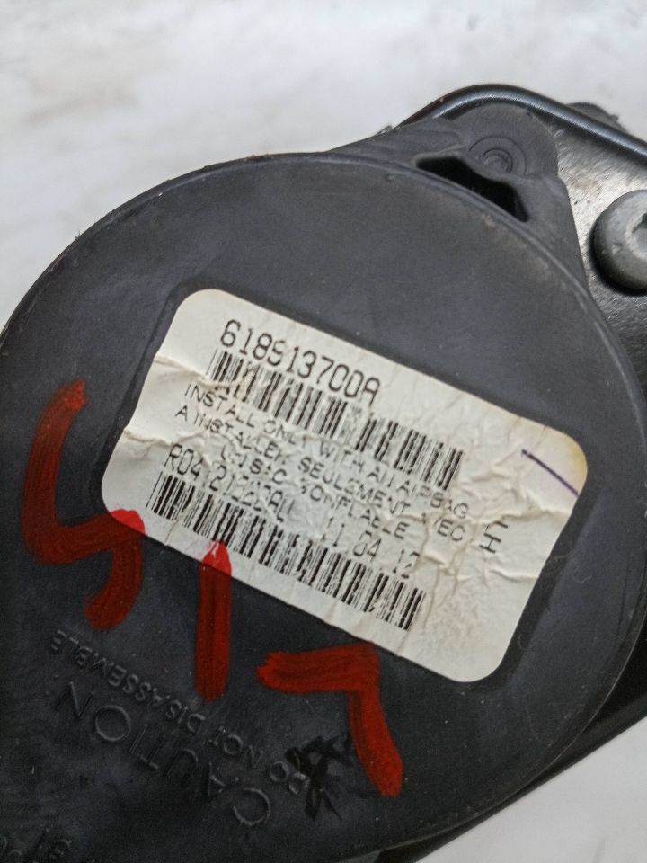 2012 FORD FOCUS Seat Belt, Front - 151462 — photo 3