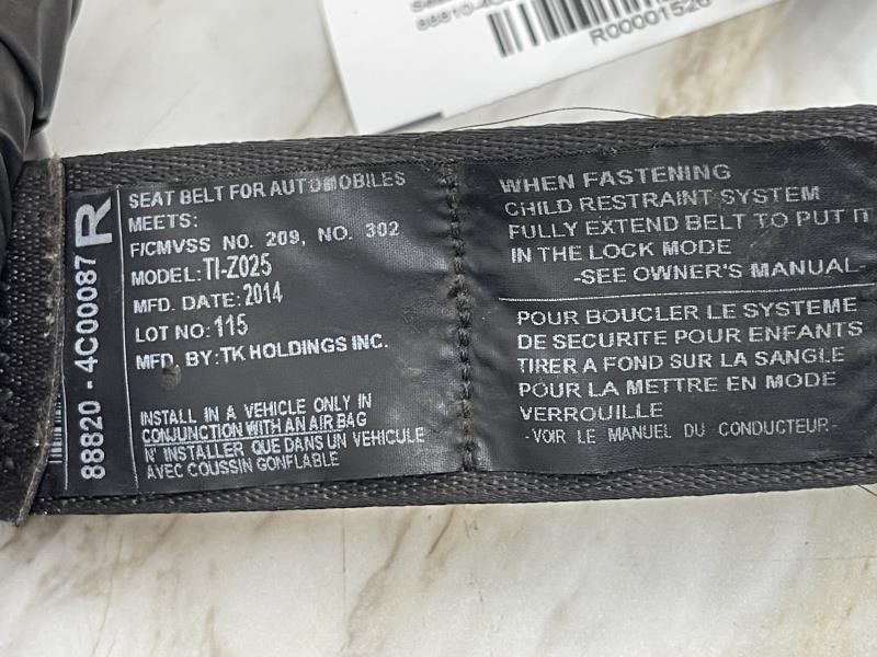 2014 KIA OPTIMA Seat Belt, Front - 1526 — photo 3