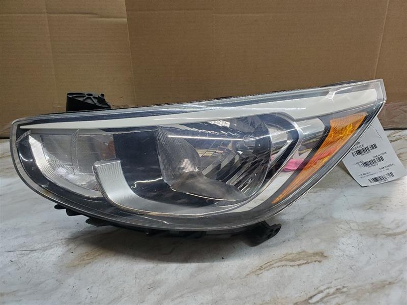 2015 HYUNDAI ACCENT 4cyl Gasoline 1.6 DOHC Left HEADLAMP ASSEMBLY - 154670