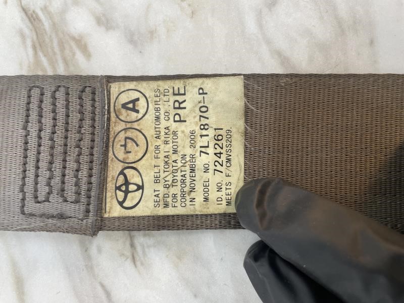 2007 TOYOTA HIGHLANDER Seat Belt, Front - 1548 — photo 6