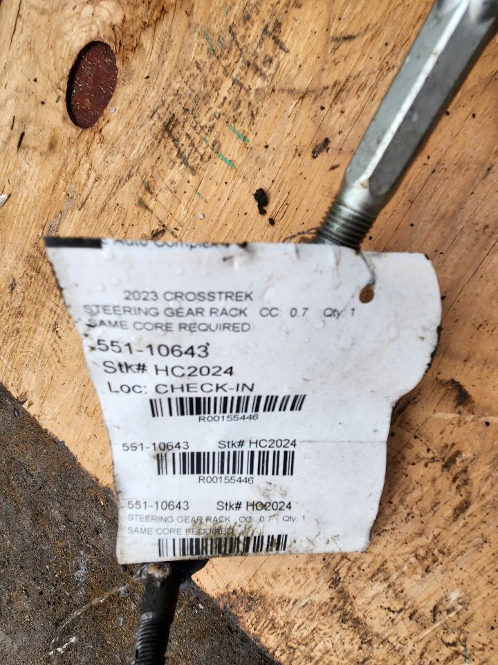2023 SUBARU XV CROSSTREK STEERING GEAR RACK - 155446 — photo 1