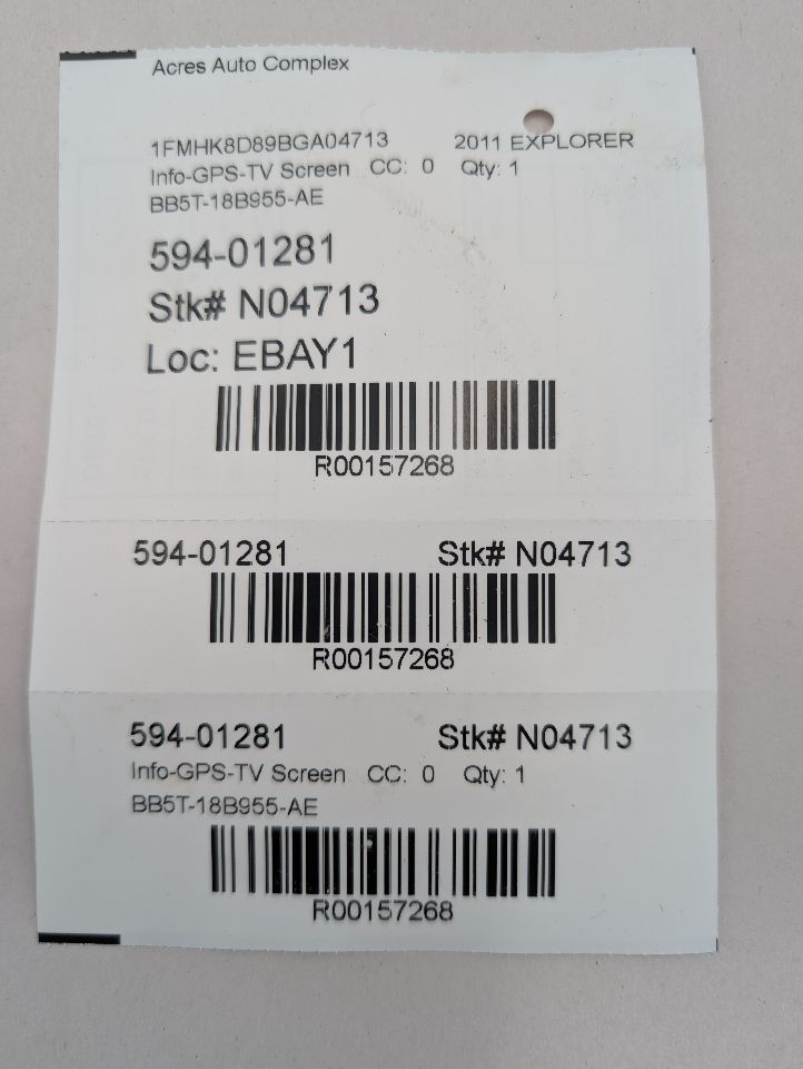 2011 FORD EXPLORER 6cyl Gasoline 3.5 Info-GPS-TV Screen - 157268 — photo 7