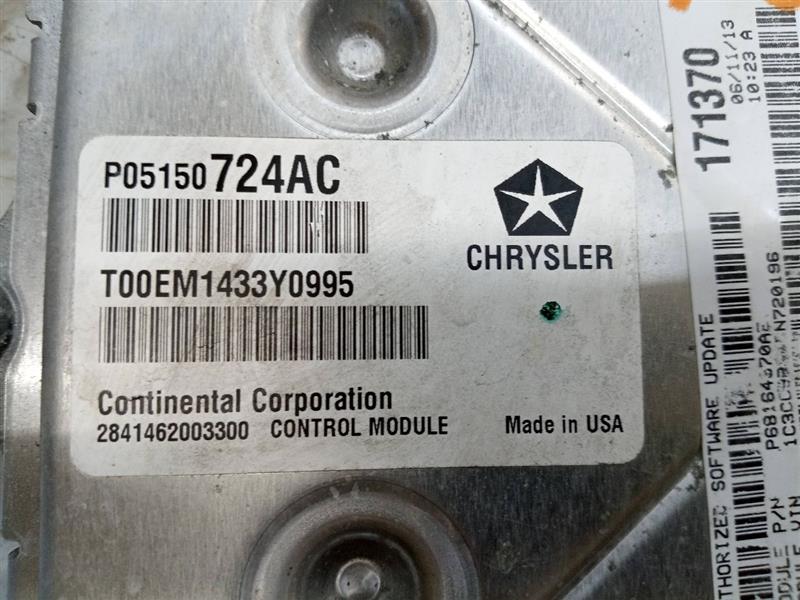 2013 CHRYSLER 200 6cyl Gasoline 3.6 Eng/Motor Cont Mod - 158621 — photo 2