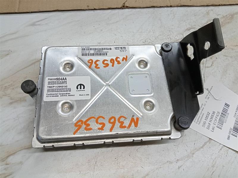 2019 DODGE CHARGER 3.6L 6cyl VVT Eng/Motor Cont Mod - 158725