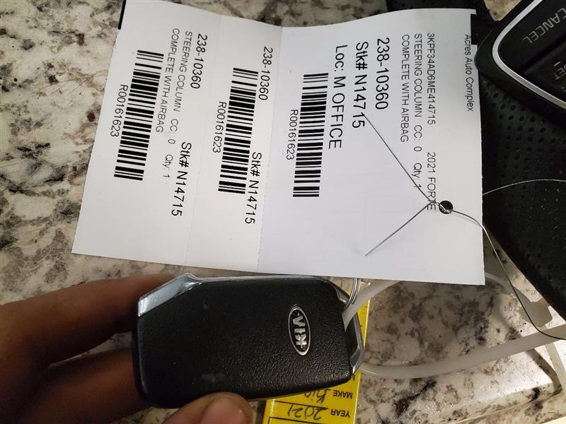 2021 KIA FORTE 2.0L 4cyl Gasoline STEERING COLUMN - 161623 — photo 5