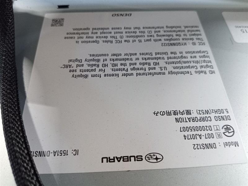 2024 SUBARU XV CROSSTREK Radio Audio - 167399 — photo 7
