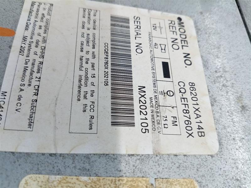 2008 SUBARU TRIBECA 6cyl Gasoline 3.6 Radio Audio - 169925 — photo 3