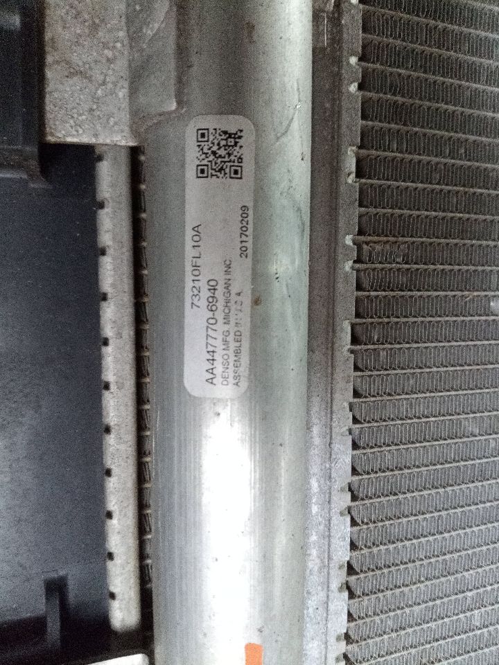 2018 SUBARU IMPREZA AC CONDENSER - 17190 — photo 3