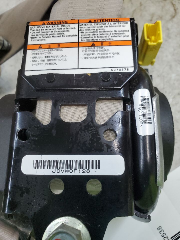 2009 ACURA RDX 2.3L 4cyl Gasoline VVT Seat Belt, Front - 174490 — photo 4