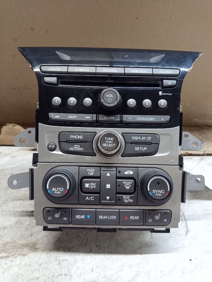 2012 HONDA PILOT 6cyl Gasoline 3.5 Radio Audio - 176397