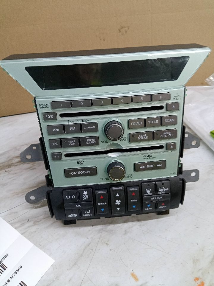 2010 HONDA PILOT 6cyl Gasoline 3.5 Radio Audio - 176531