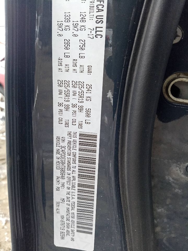 2017 DODGE JOURNEY 6 cyl Gas Flex Fuel 3.6 WHEEL - 177861