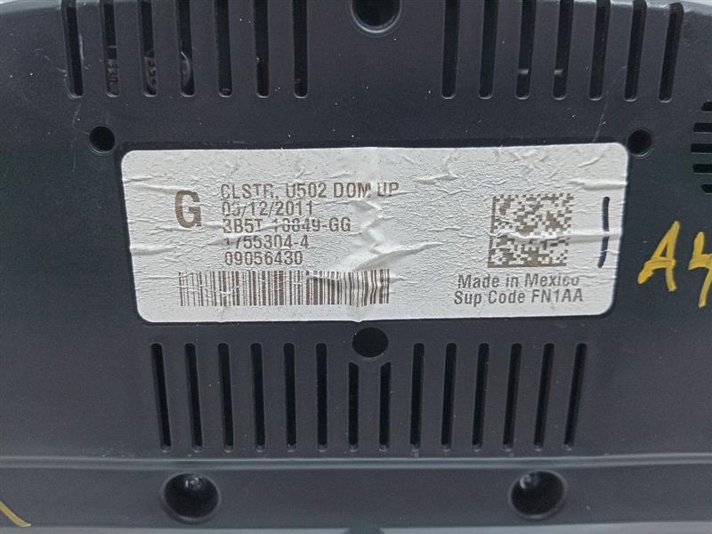 2011 FORD EXPLORER 6cyl Gasoline 3.5 Speedo Head/Cluster - 17969 — photo 3