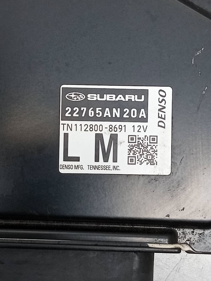 2020 SUBARU LEGACY Eng/Motor Cont Mod - 18103 — photo 4