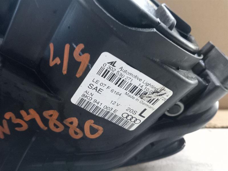 2009 AUDI A4 4cyl Gasoline Turbo 2.0 Left HEADLAMP ASSEMBLY - 181311 — photo 3
