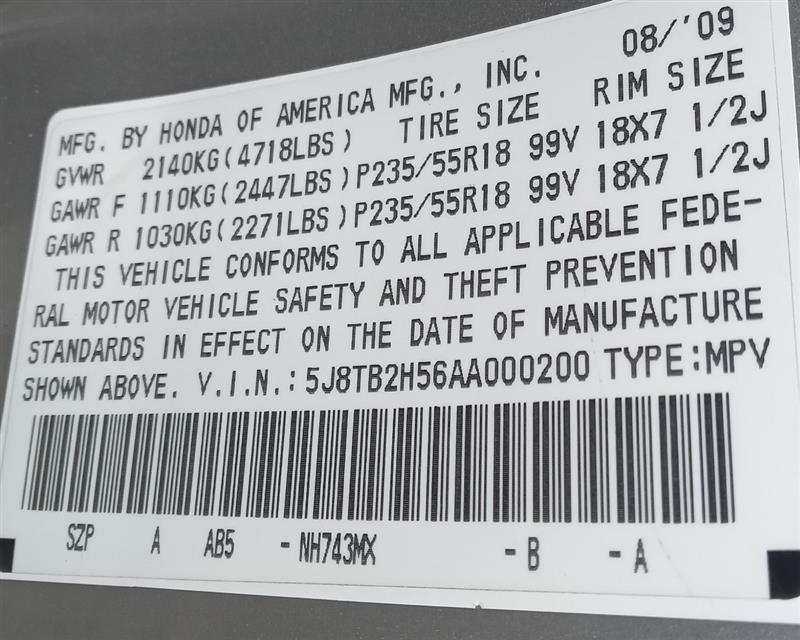2010 ACURA RDX 2.3L 4cyl Gasoline VVT Parts Cars Trucks - 182627