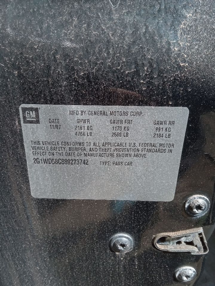 2008 CHEVROLET IMPALA 8cyl Gasoline 5.3 Parts Cars Trucks - 183157