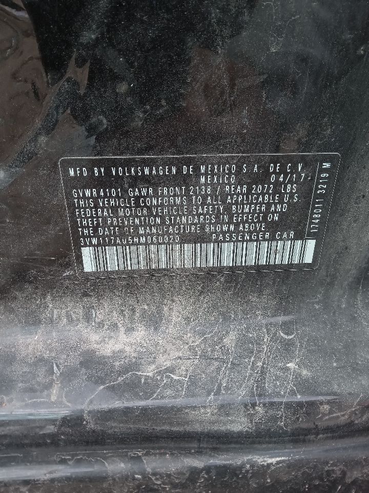 2017 VOLKSWAGEN GOLF 4cyl Gasoline Turbo 1.8 Parts Cars Trucks - 183454