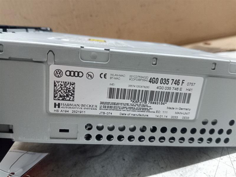 2014 AUDI A6 4cyl Gasoline Turbo 2.0 Radio Audio - 185858 — photo 4