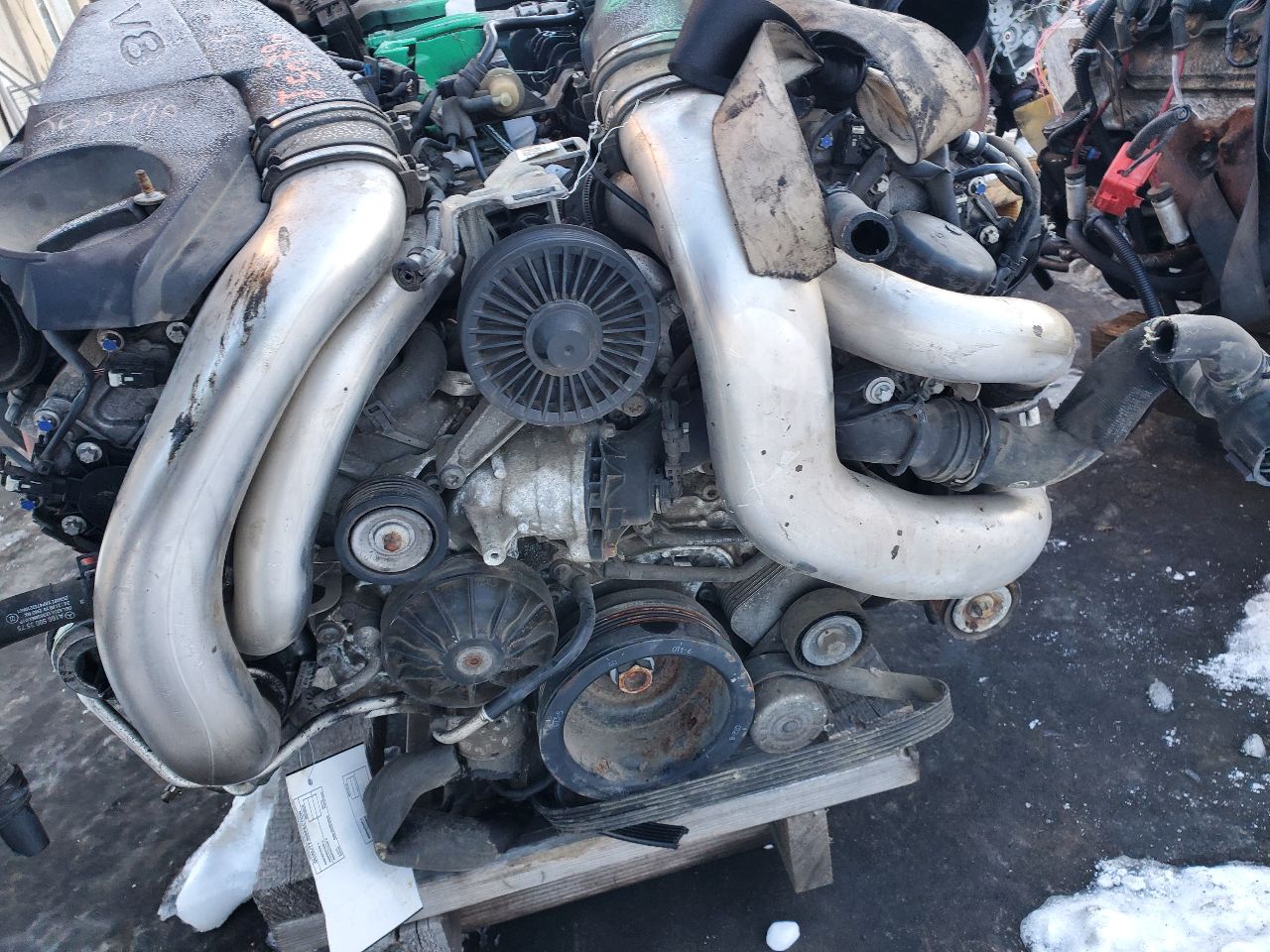 2012 MERCEDES-BENZ ML-CLASS 8cyl Gasoline Turbo 4.6 ENGINE ASSEMBLY - 186521 — photo 3