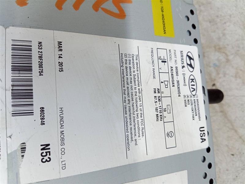 2015 HYUNDAI AZERA 6cyl Gasoline 3.3 Radio Audio - 188385 — photo 5