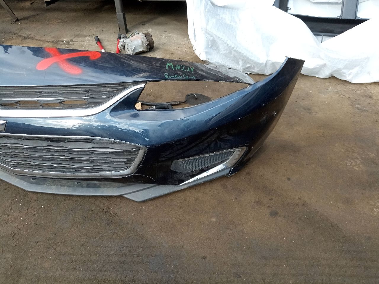 2017 CHEVROLET MALIBU BUMPER ASSY, FRONT - 189216