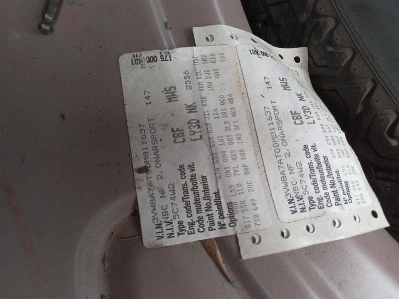 2013 VOLKSWAGEN BEETLE 4cyl Gas Turbo 2.0 PZEV BUMPER ASSY, REAR - 190531 — photo 4