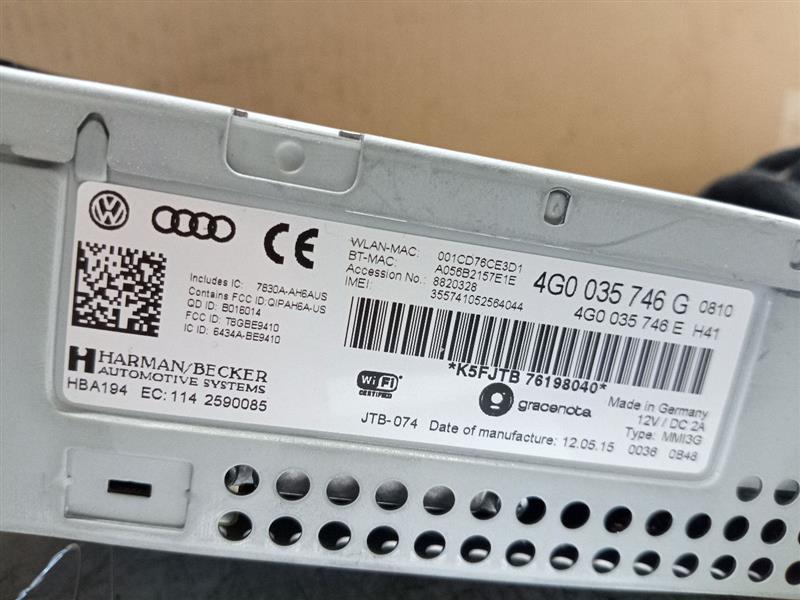 2015 AUDI A6 4cyl Gasoline Turbo 2.0 Radio Audio - 190635 — photo 4