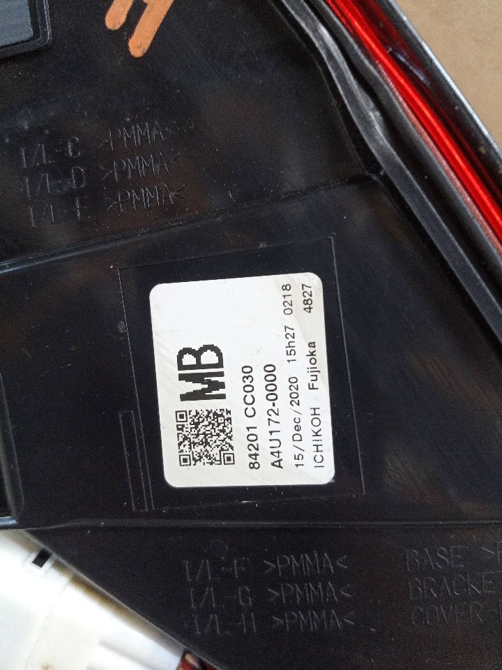 2022 SUBARU BR-Z Left TAIL LAMP - 195251 — photo 5