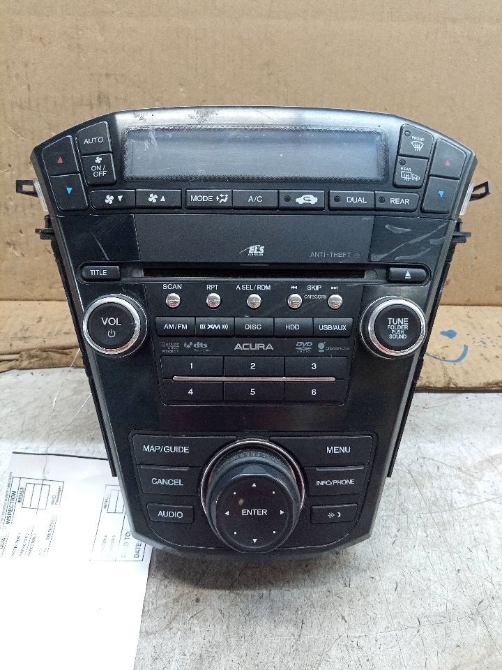 2011 ACURA MDX 3.7L 6cyl Gasoline VVT Radio Audio - 205997