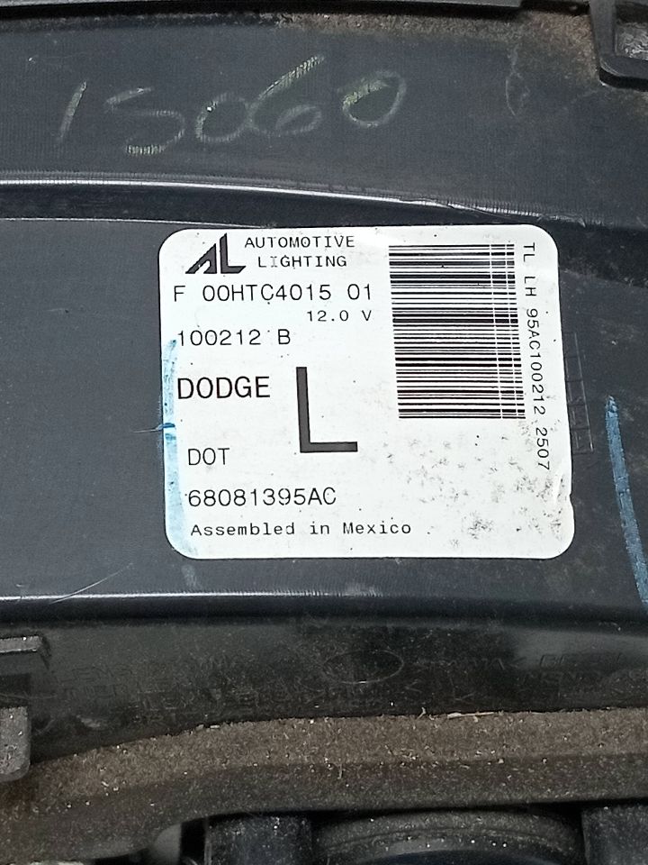 2013 DODGE DART 4cyl Gasoline 2.0 Left TAIL LAMP - 20774 — photo 5