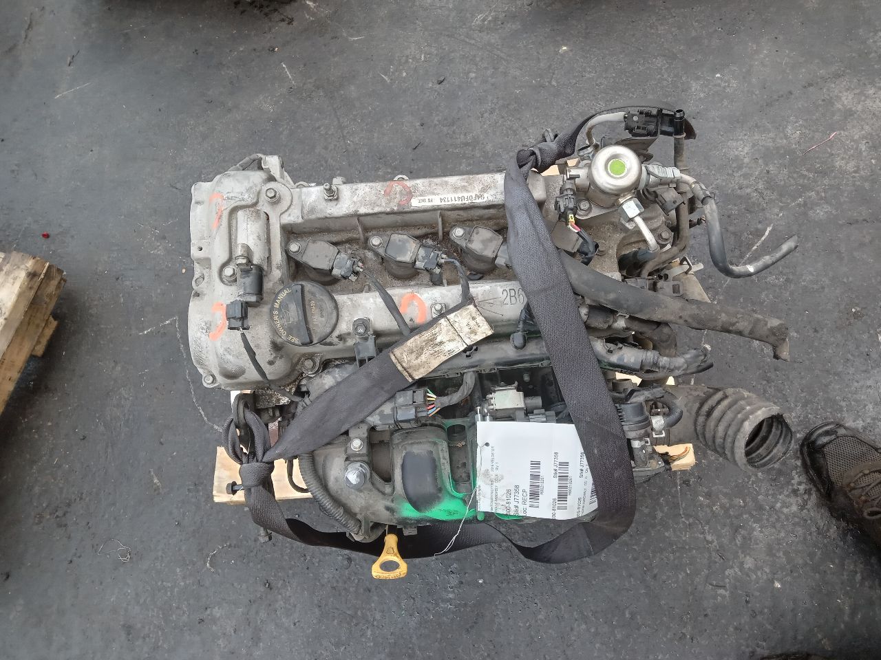 2016 HYUNDAI VELOSTER 4cyl Gasoline 1.6 DOHC ENGINE ASSEMBLY - 213251