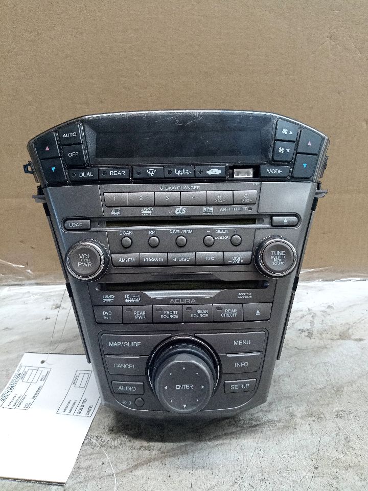 2009 ACURA MDX 3.7L 6cyl Gasoline VVT Radio Audio - 214577