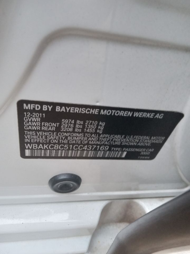 2012 BMW 750i 8cyl Gasoline Turbo 4.4 Left STRUT - 216839