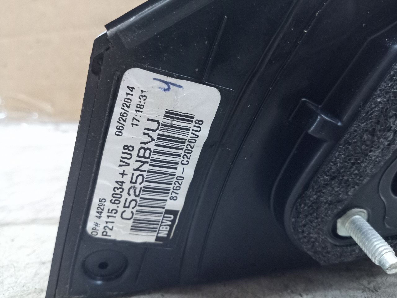 2015 HYUNDAI SONATA Right SIDE VIEW MIRROR - 217054 — photo 3